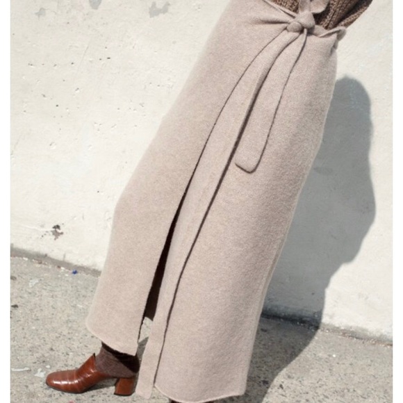 Lauren Manoogian Dresses & Skirts - Lauren Manoogian cashmere blanket wrap skirt M